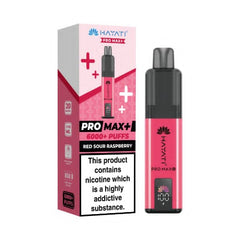 Hayati Pro Max+ 6000 Puffs Disposable Vape – Red Sour Raspberry