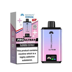Hayati Pro Ultra+ 25000 Puffs Disposable Vape | Blueberry Cotton Candy / Raspberry Cotton Candy (20mg)