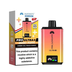 Hayati Pro Ultra+ 25000 Puffs Disposable Vape | Cherry Ice / Peach Mango (20mg)