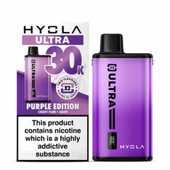 Hyola Ultra 30K Disposable Vape – Purple Edition (Cherry Plum / Grape) – 30000 Puffs