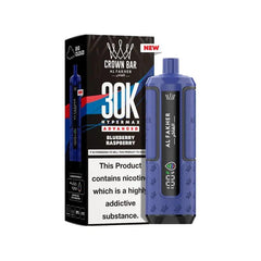 Al Fakher Crown Bar 30K Hypermax Advanced Disposable Vape – Blueberry Raspberry
