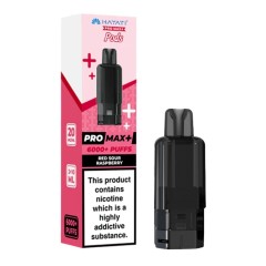 Hayati Pro Max+ 6000+ Puffs Disposable Vape Pods (Red Sour Raspberry) – 20mg/ml