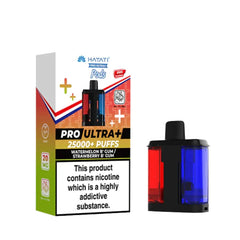 Hayati Pro Ultra+ 25000+ Puffs Pods – Watermelon B' Gum / Strawberry B' Gum (20mg)