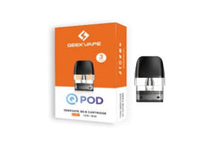 Geekvape Q Replacement Pods – 0.8Ω Cartridges (3 Pack)