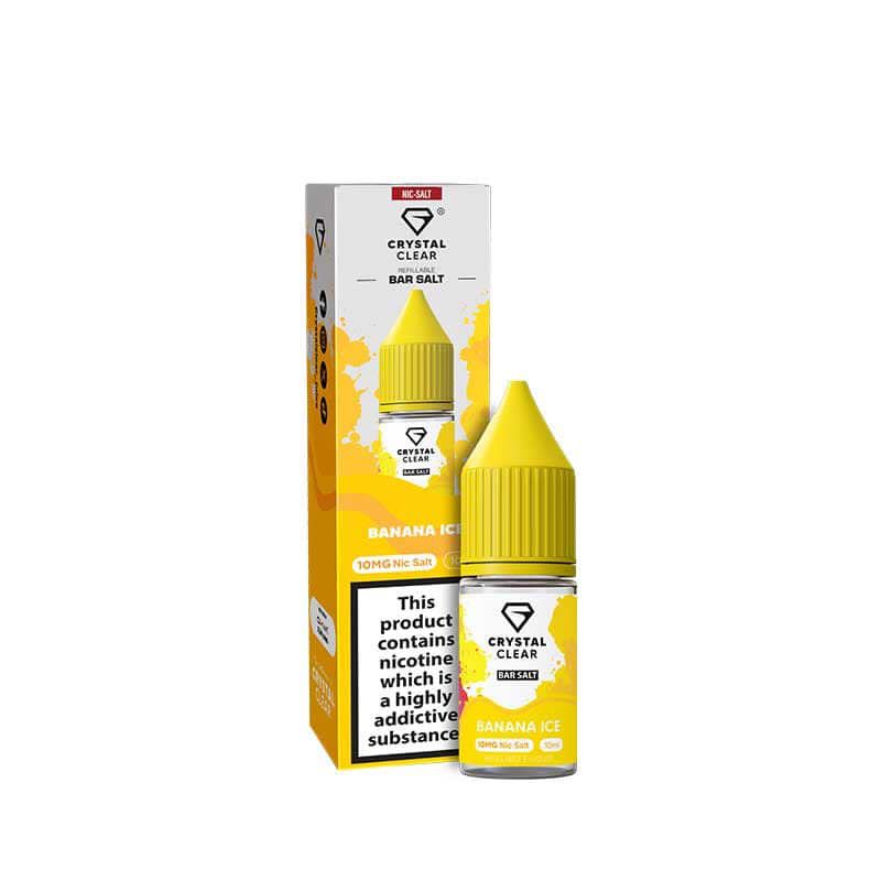 Crystal Clear Banana Ice Nic Salt E - Liquid