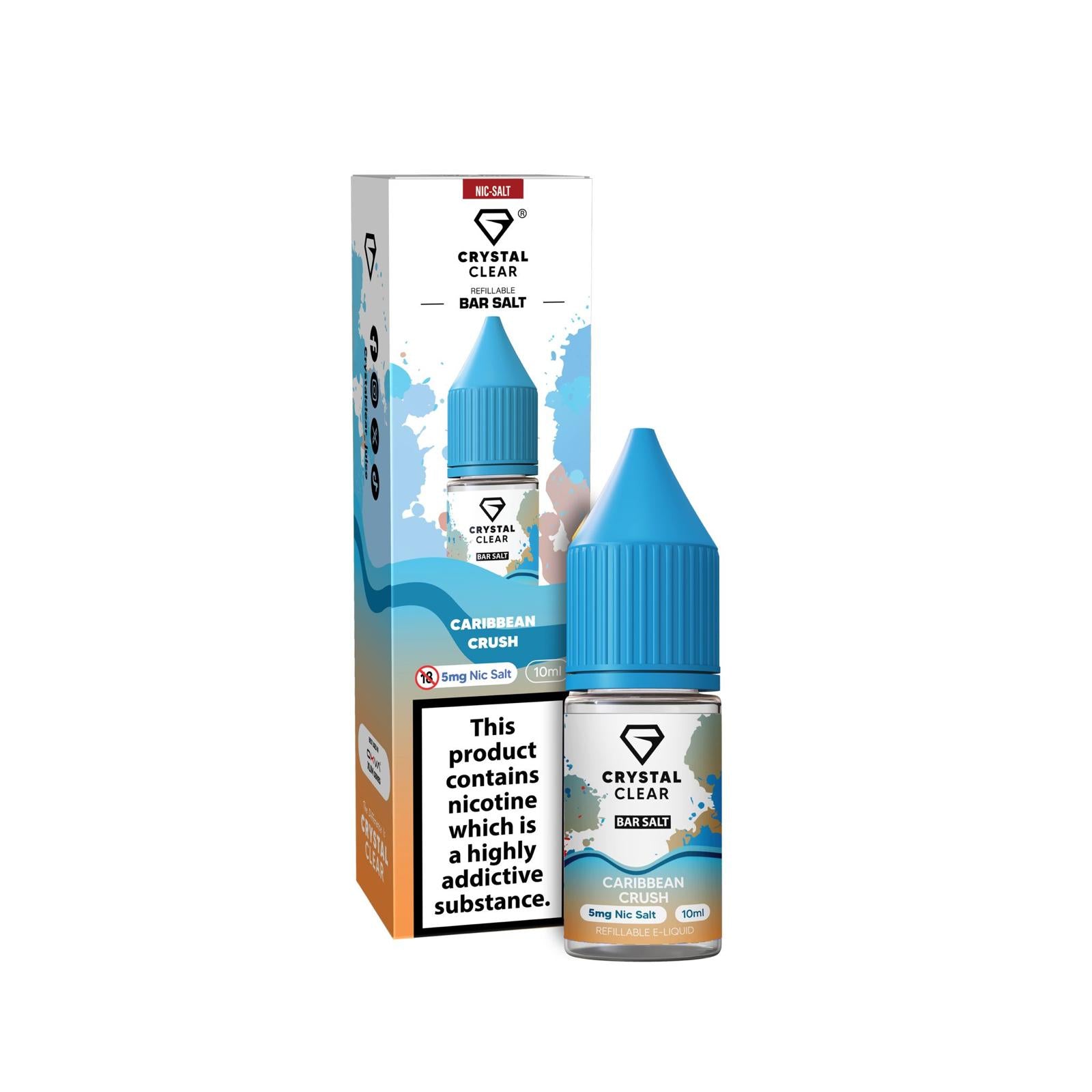 Crystal Clear Caribbean Crush Nic Salt E - Liquid
