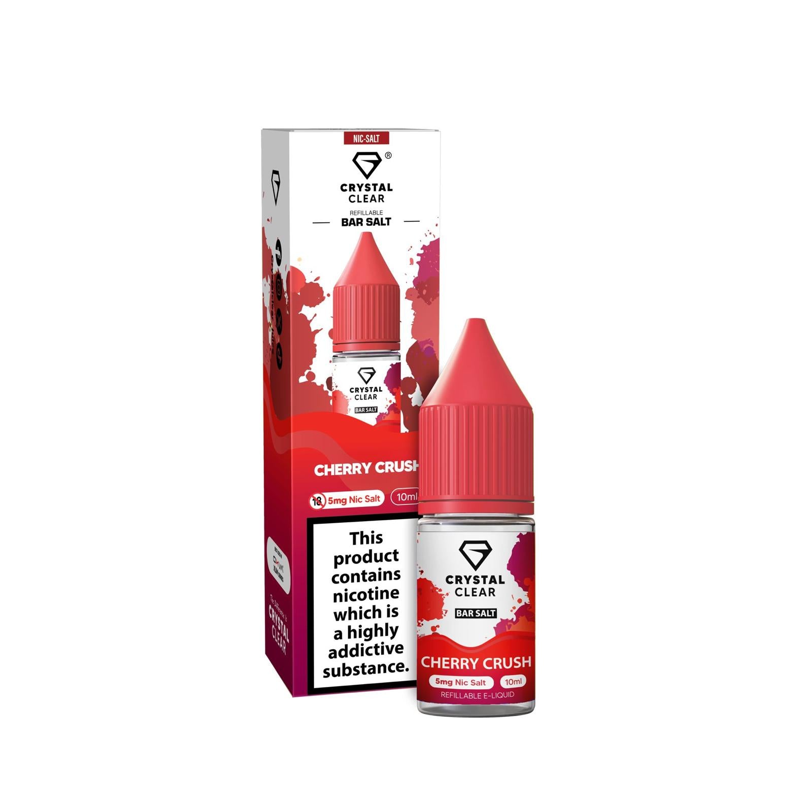 Crystal Clear Cherry Crush Nic Salt E - Liquid