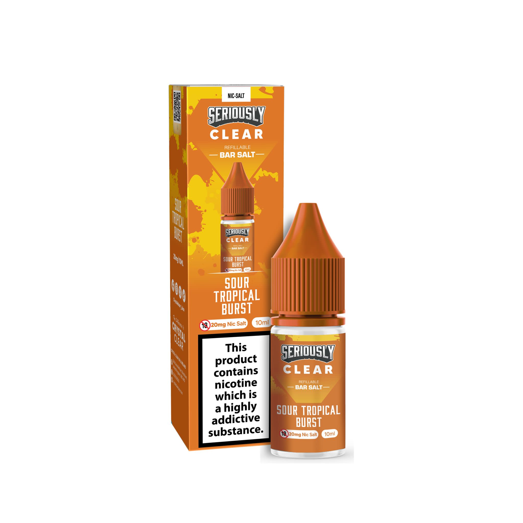 Seriously Clear Sour Tropical Burst Nic Salt E-Liquid