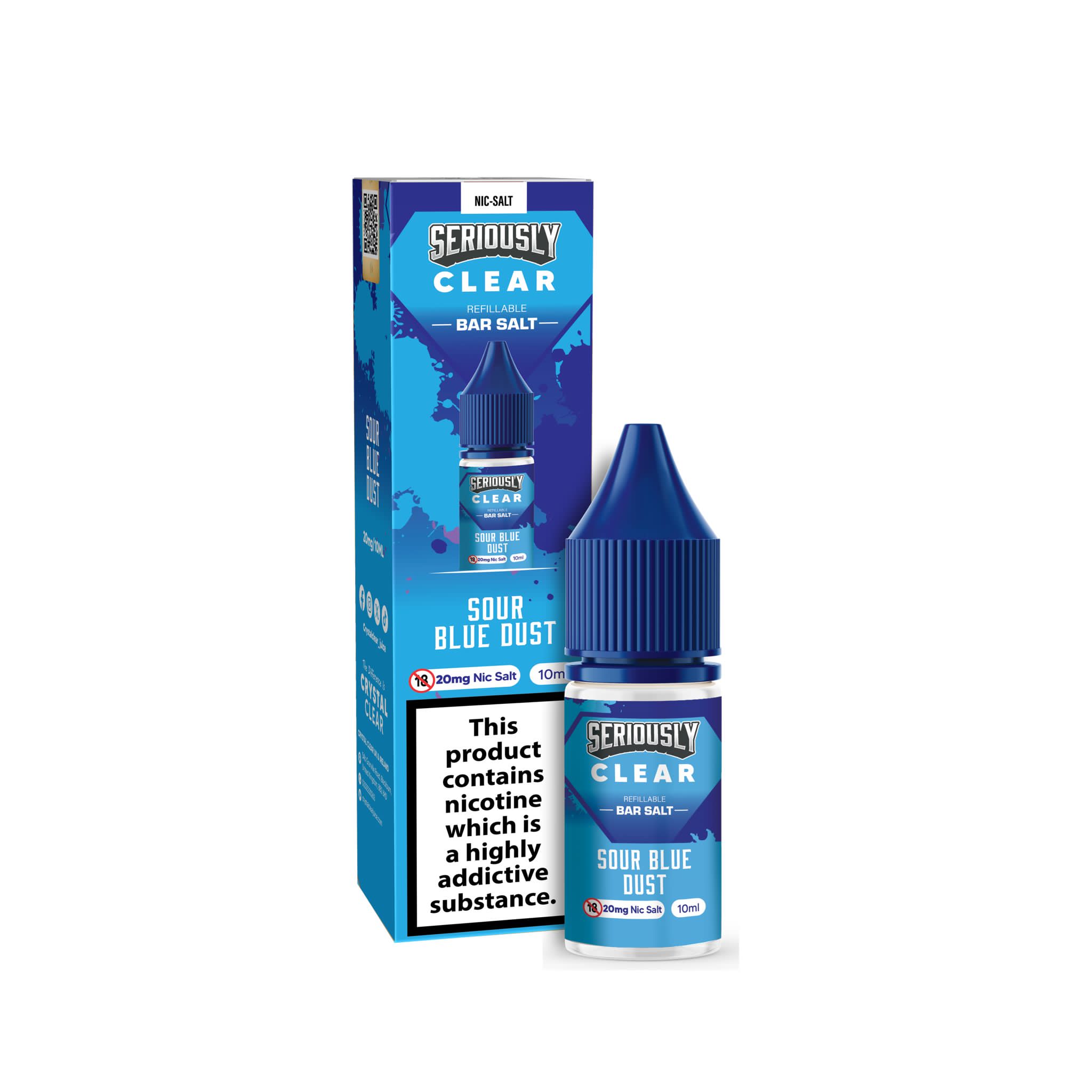 Seriously Clear Sour Blue Dust Nic Salt E-Liquid