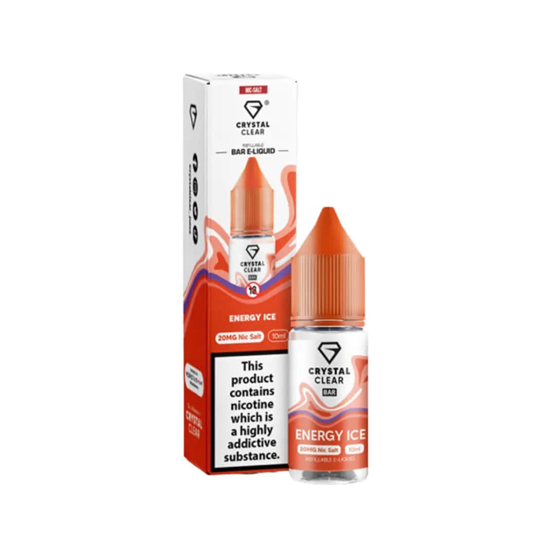Crystal Clear  Energy Ice Nic Salt E - Liquid