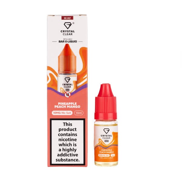 Crystal Clear Pineapple Peach Mango Nic Salt E - Liquid
