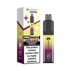 Hayati Pro Max+ 6000 Puffs Disposable Vape – Blackcurrant Lemonade