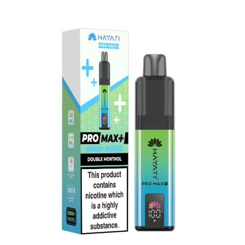 Hayati Pro Max+ 6000 Puffs Disposable Vape – Double Menthol