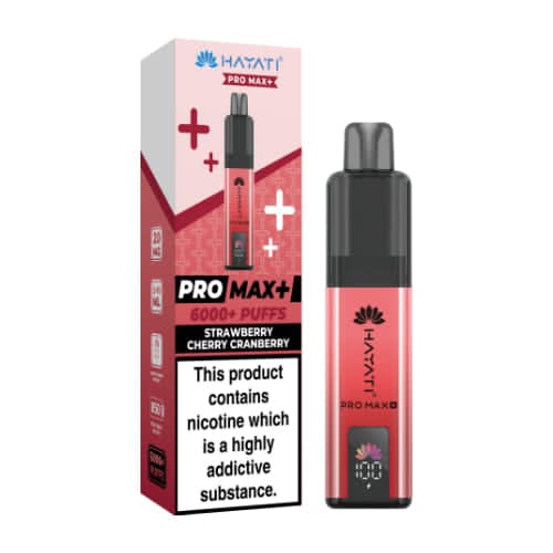 Hayati Pro Max+ 6000 Puffs Disposable Vape – Strawberry Cherry Cranberry