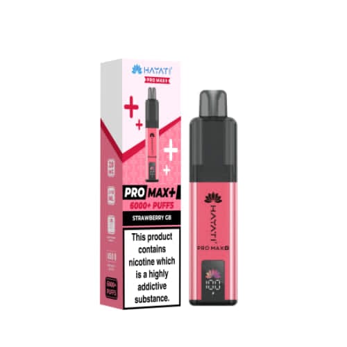 Hayati Pro Max+ 6000 Puffs Disposable Vape – Strawberry GB (Gummy Bear)