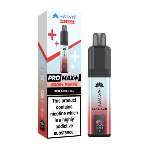 Hayati Pro Max+ 6000 Puffs Disposable Vape – Red Apple Ice