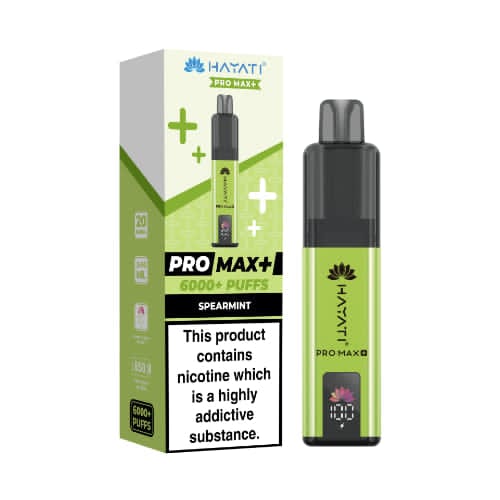 Hayati Pro Max+ 6000 Puffs Disposable Vape – Spearmint