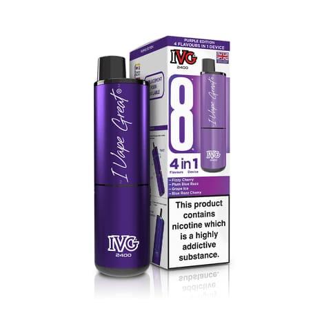 IVG 2400 4-in-1 Vape Kit Purple Edition