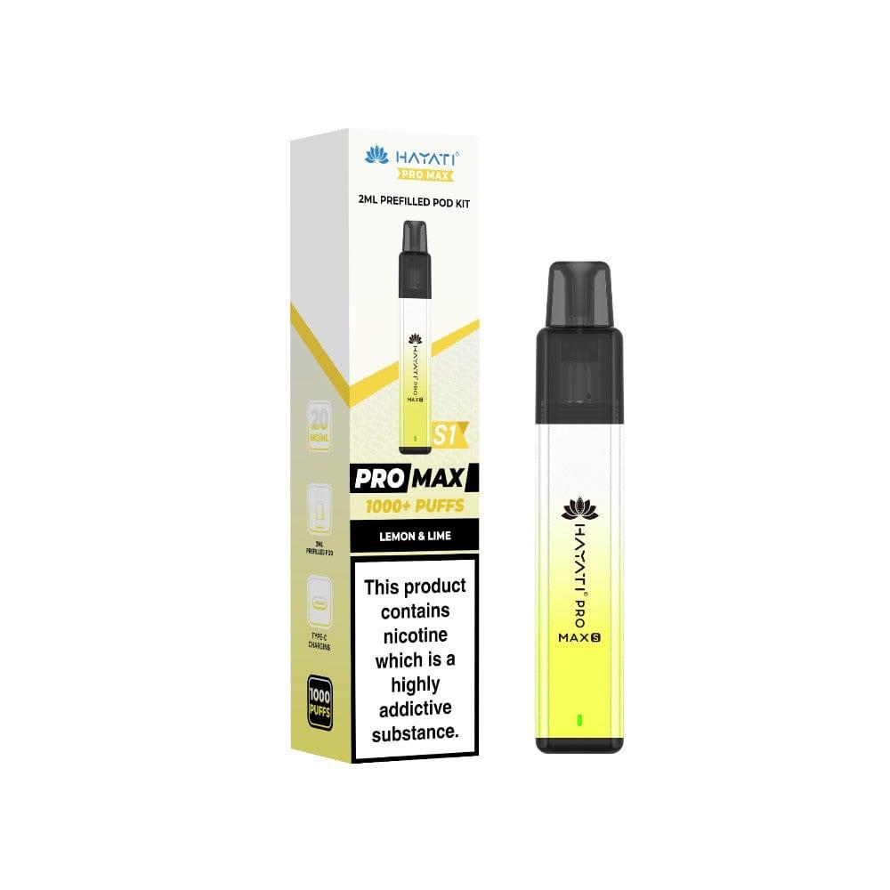 Hayati Pro Max S1 Prefilled Pod Kit – Lemon & Lime (1000+ Puffs)
