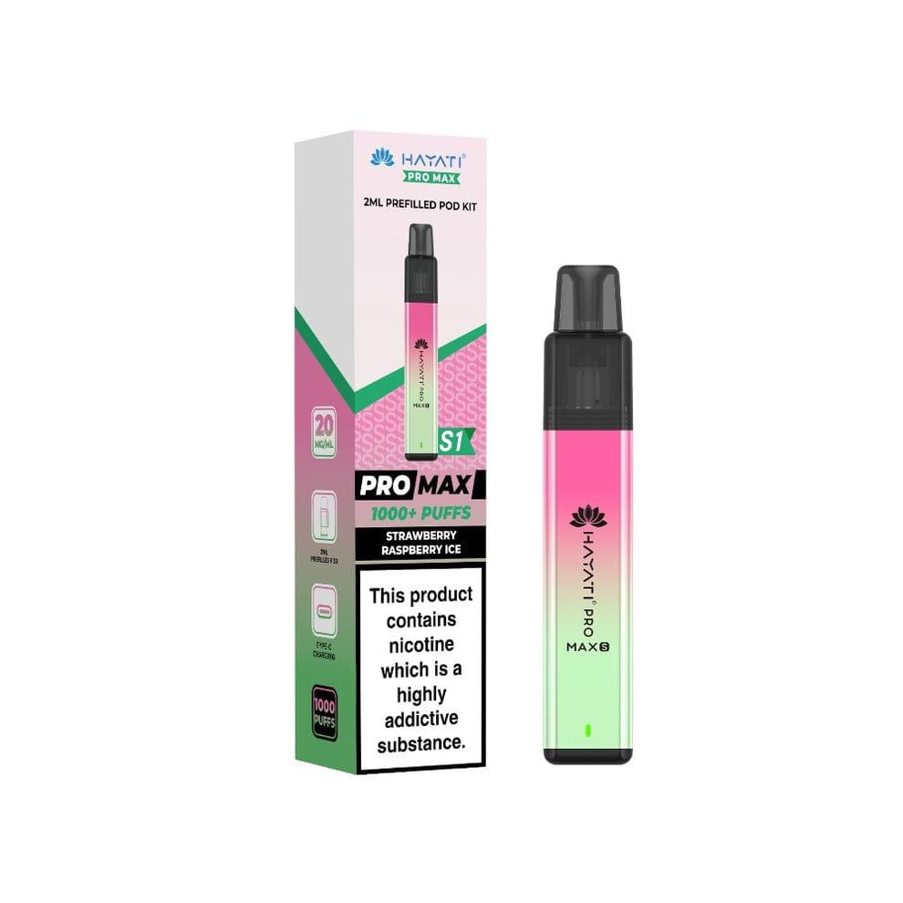 Hayati Pro Max S1 Prefilled Pod Kit – Strawberry Raspberry Ice (1000+ Puffs)