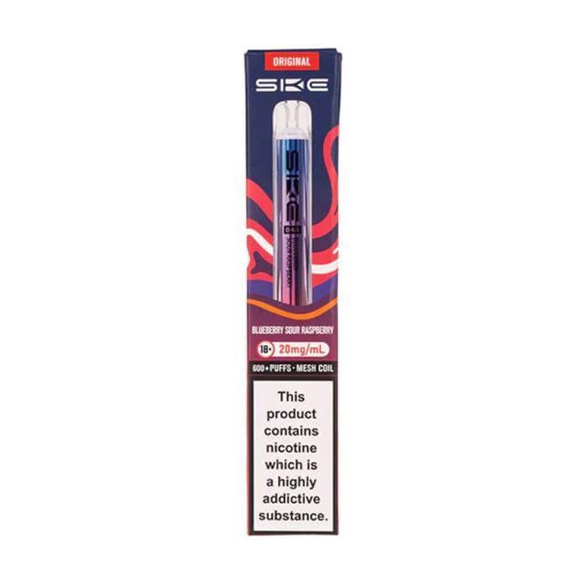 SKE Crystal Bar Disposable Vape | Blueberry Sour Raspberry | 600 Puffs (20mg)
