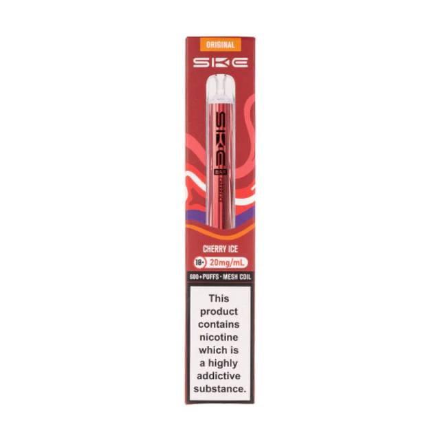 SKE Crystal Bar Disposable Vape | Cherry Ice | 600 Puffs (20mg)