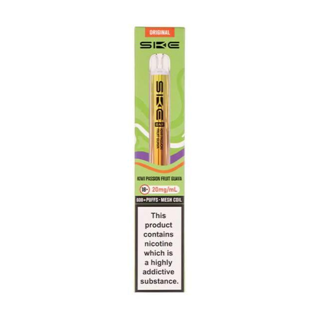 SKE Crystal Bar Disposable Vape | Kiwi Passion Fruit Guava | 600 Puffs (20mg)