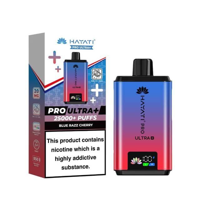 Hayati Pro Ultra+ 25000 Puffs Disposable Vape | Blue Razz Cherry (20mg)
