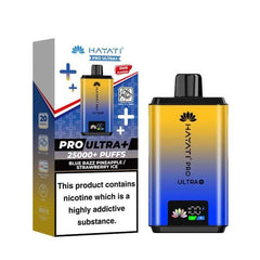 Hayati Pro Ultra+ 25000 Puffs Disposable Vape | Blue Razz Pineapple / Strawberry Ice (20mg)