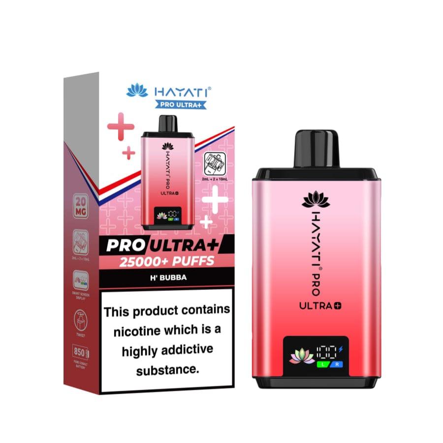 Hayati Pro Ultra+ 25000 Puffs Disposable Vape | H' Bubba / Hubba Bubblegum (20mg)