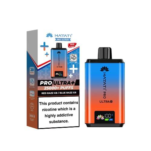 Hayati Pro Ultra+ 25000 Puffs Disposable Vape – Red Razz GB / Blue Razz GB (Duo Flavors)