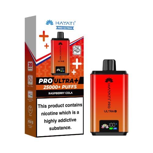 Hayati Pro Ultra+ 25000+ Puffs Disposable Vape - Raspberry Cola (Dual Tank)