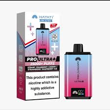 Hayati Pro Ultra+ 25000+ Puffs Disposable Vape – Dual Flavour (Straw Cranberry Cherry / Strawberry Raspberry Ice)