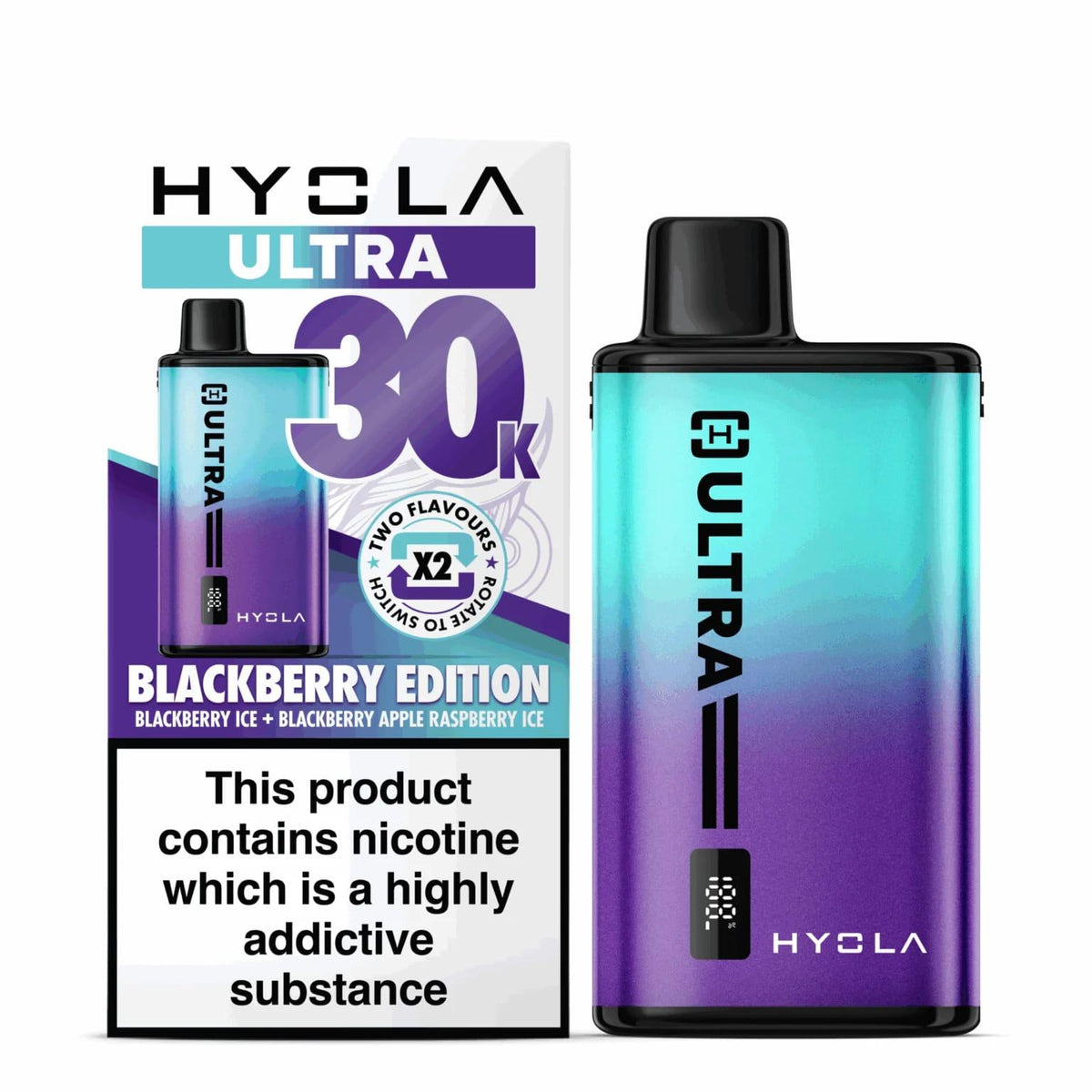Hyola Ultra 30k Disposable Vape - Blackberry Edition (30000 Puffs)