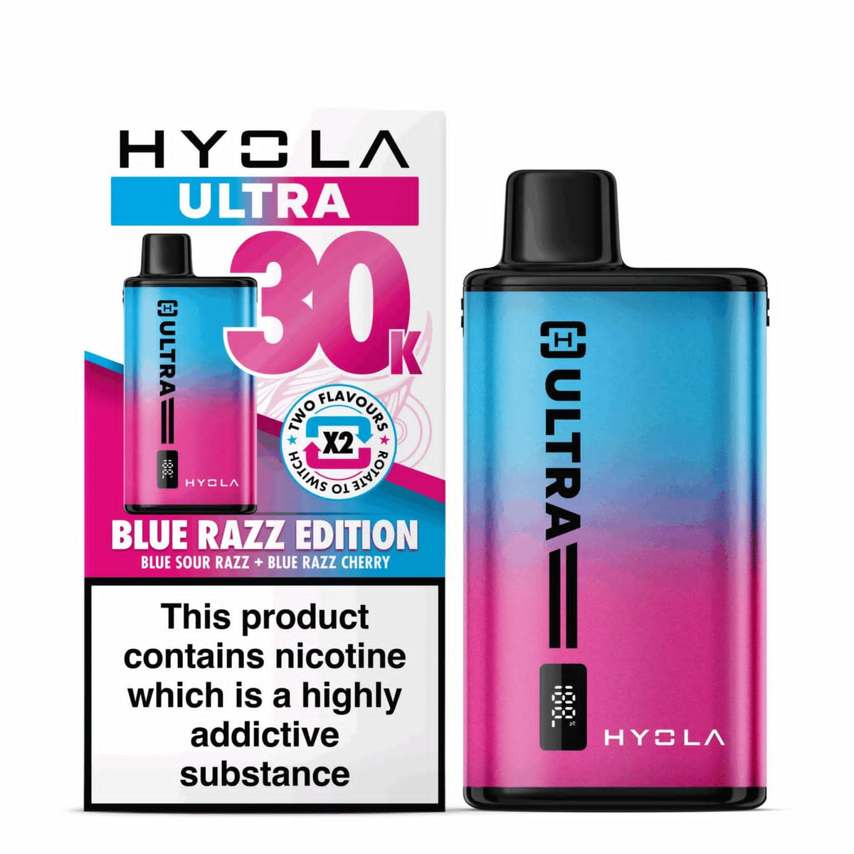 Hyola Ultra 30k Disposable Vape - Blue Razz Edition (30000 Puffs)