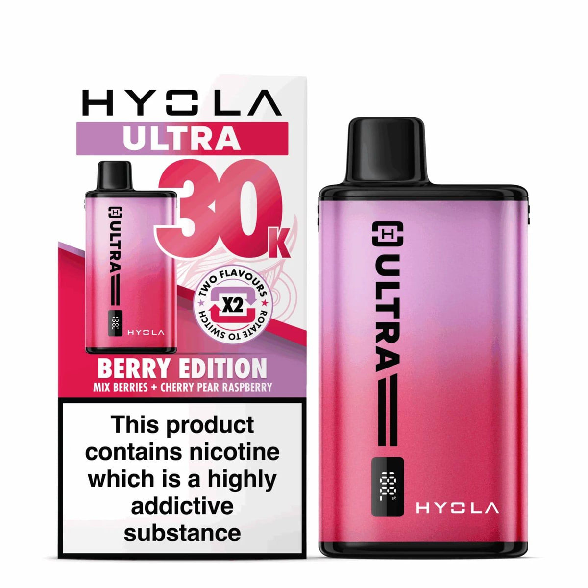 Hyola Ultra 30k Disposable Vape - Berry Edition (30000 Puffs)