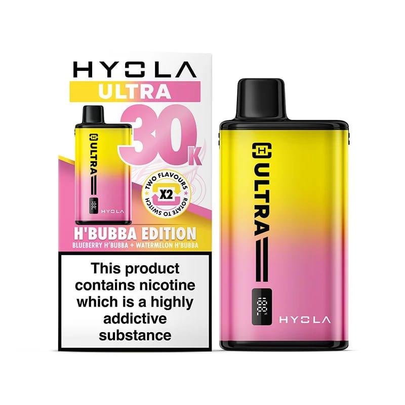 Hyola Ultra 30K Disposable Vape – H'Bubba Edition (Blueberry H'Bubba / Watermelon H'Bubba) – 30000 Puffs