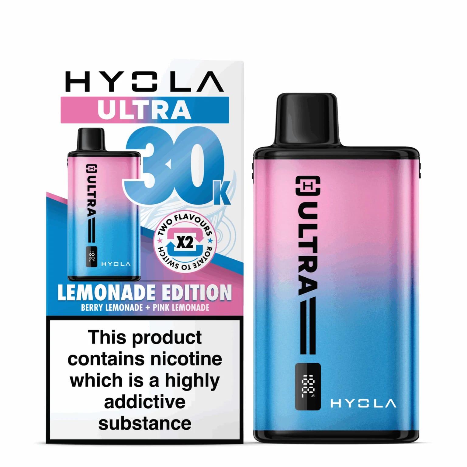 Hyola Ultra 30K Disposable Vape – Lemonade Edition (Berry Lemonade / Pink Lemonade) – 30000 Puffs