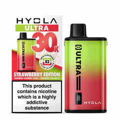Hyola Ultra 30k Disposable Vape – Strawberry Edition (30000 Puffs)