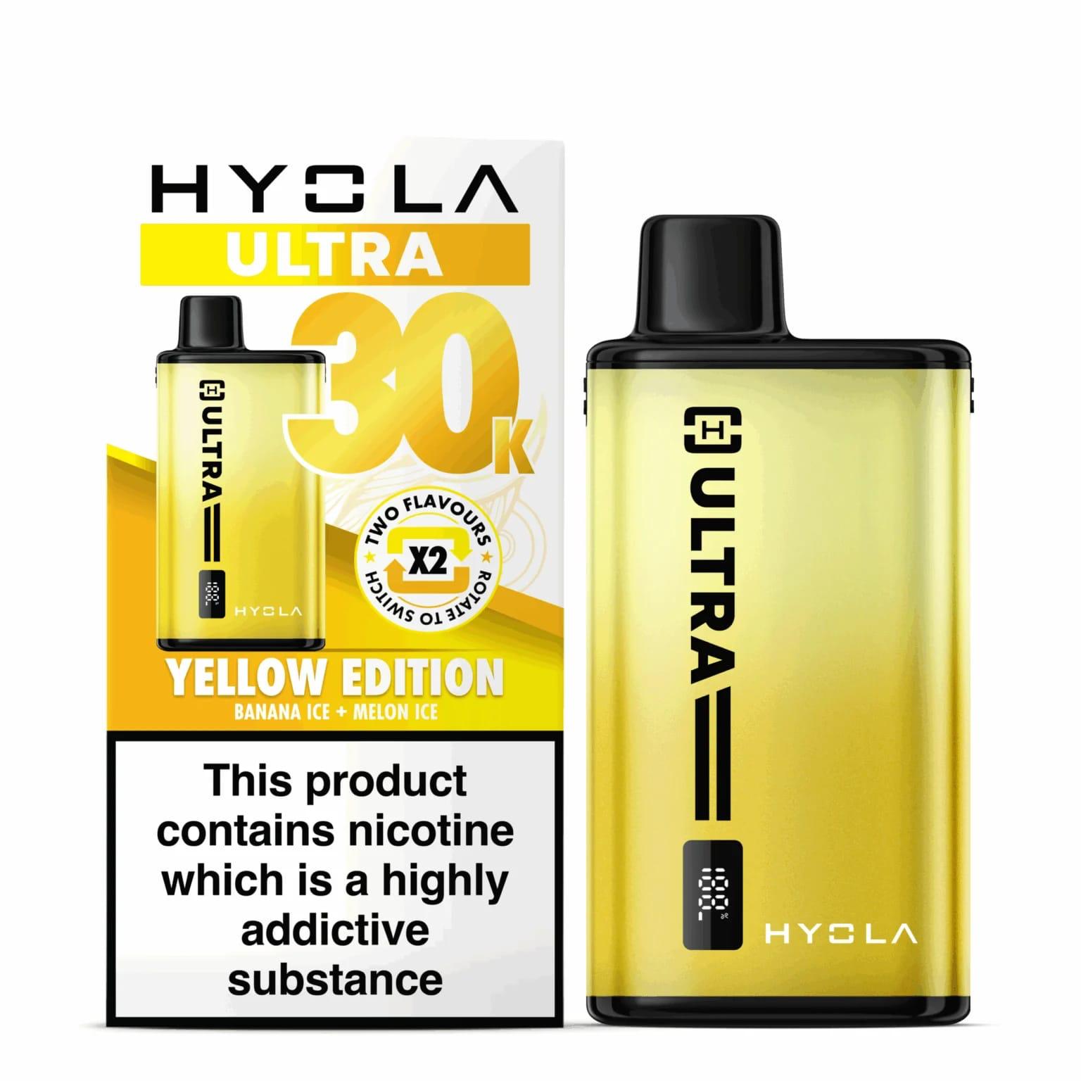 Hyola Ultra 30k Disposable Vape – Yellow Edition (30000 Puffs)