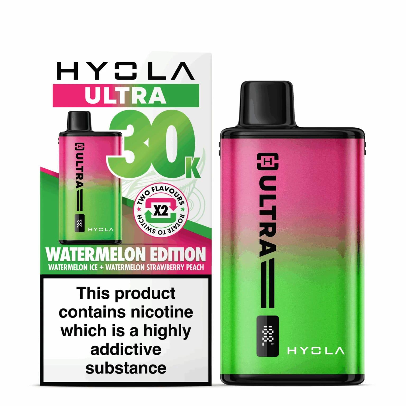 Hyola Ultra 30k Disposable Vape – Watermelon Edition (30000 Puffs)