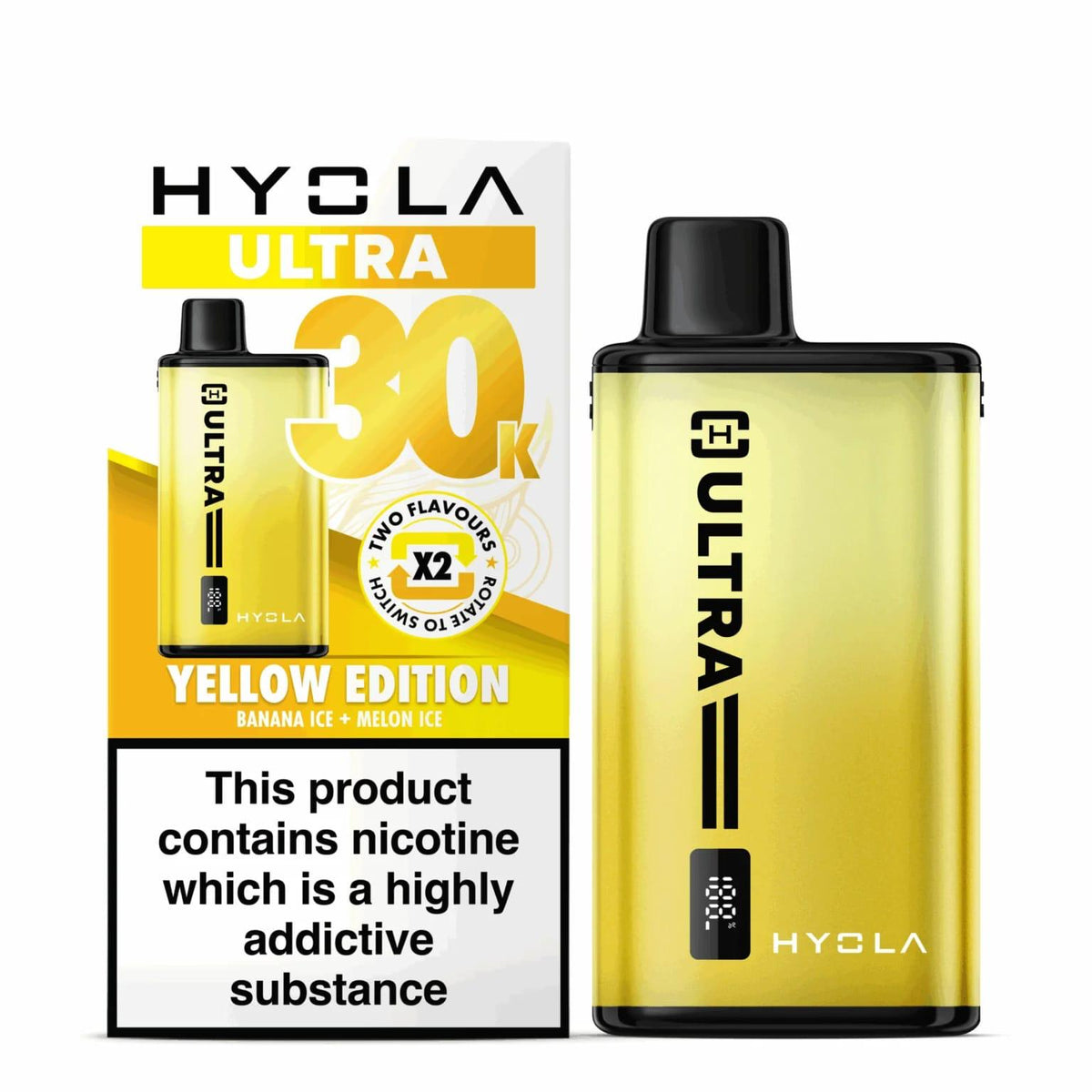 Hyola Ultra 30k Disposable Vape – Yellow Edition (30000 Puffs)