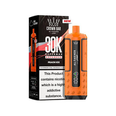 Al Fakher Crown Bar 30K Hypermax Advanced Disposable Vape – Peach Ice