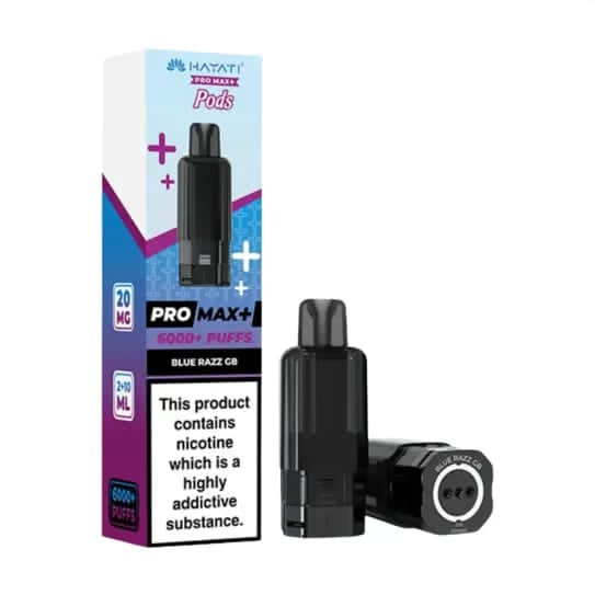 Hayati Pro Max+ 6000 Puffs Vape Pods - Blue Razz G.B (20mg)