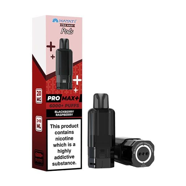 Hayati Pro Max+ 6000 Puffs Vape Pods - Blackberry Raspberry (20mg)