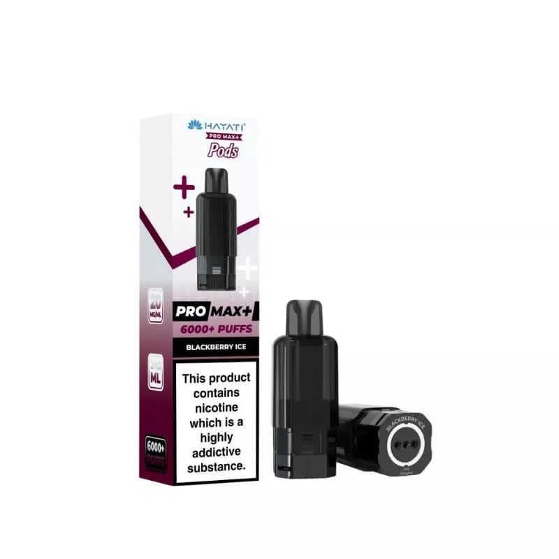 Hayati Pro Max+ 6000+ Puffs Pre-Filled Pods (Pack of 2) – Blackberry Ice