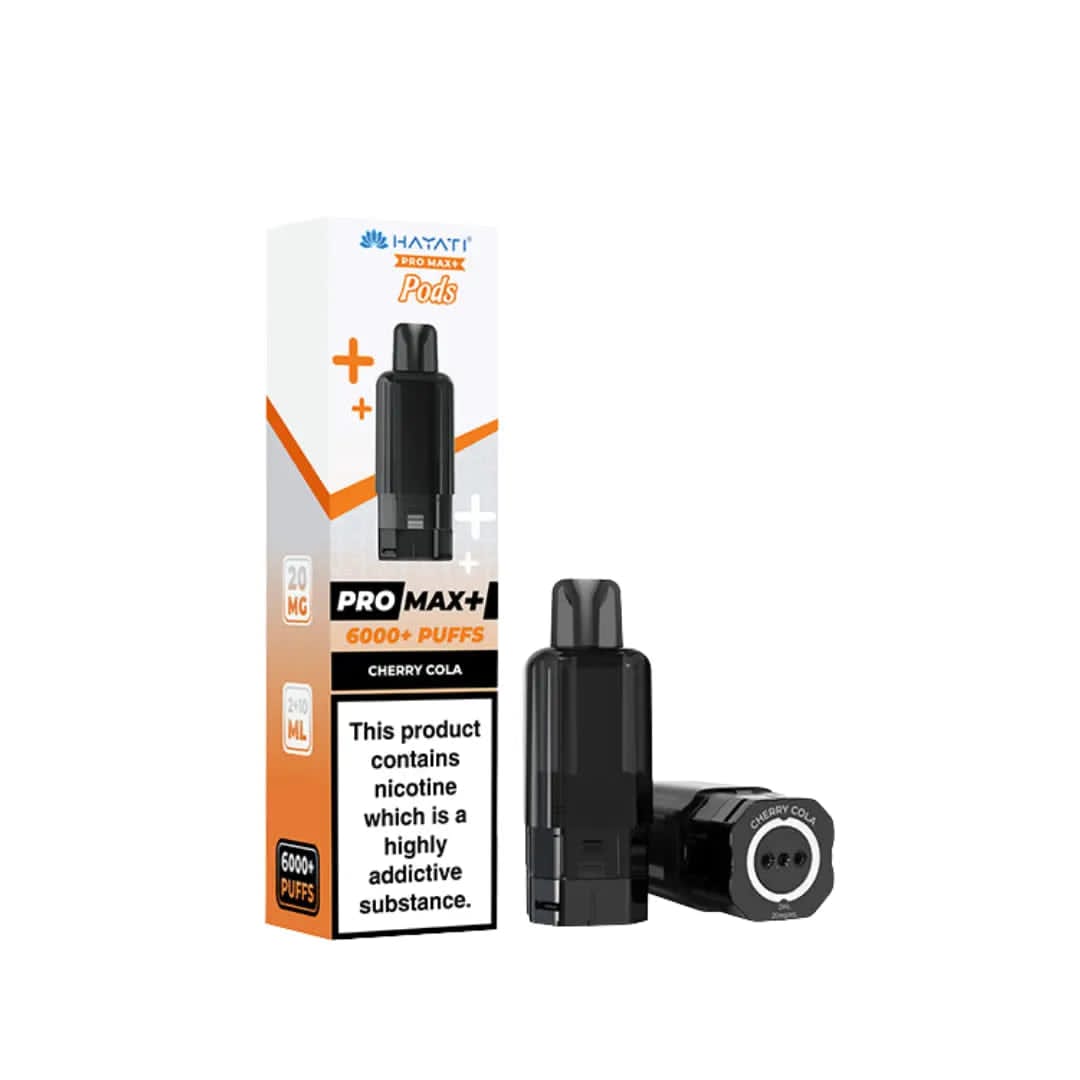 Hayati Pro Max+ 6000+ Puffs Pre-Filled Pods (Pack of 2) – Cherry Cola