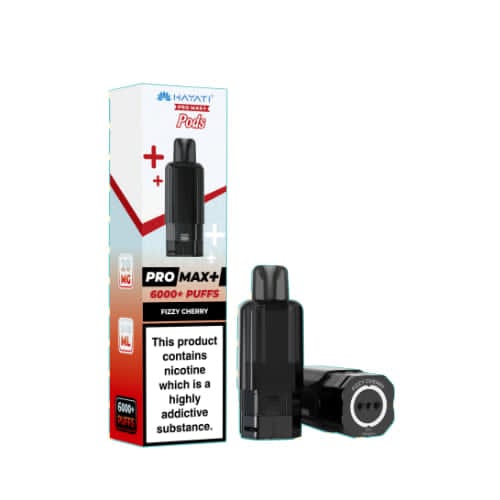 Hayati Pro Max+ 6000+ Puffs Replacement Pods – Fizzy Cherry (20mg)