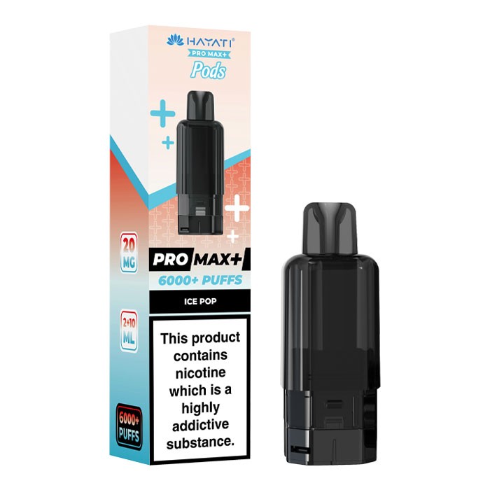 Hayati Pro Max+ 6000+ Puffs Replacement Pods – Ice Pop (20mg)
