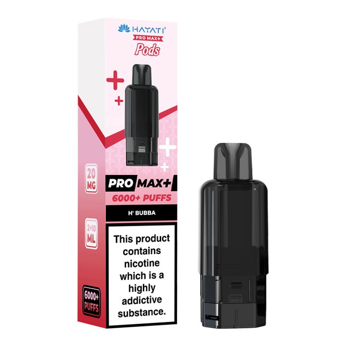 Hayati Pro Max+ 6000+ Puffs Replacement Pods – H' Bubba (20mg)